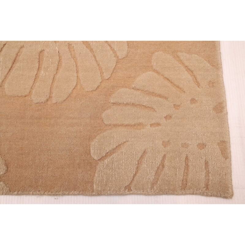 ECARPETGALLERY Hand Loomed Kashkuli Gabbeh Beige Wool Rug - 7'9 x 11'2