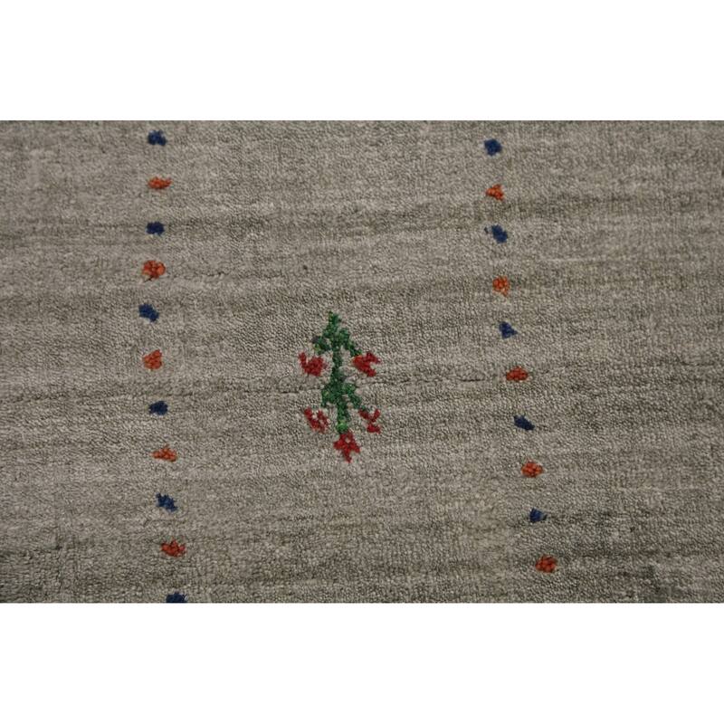 Gabbeh Oriental Area Rug Hand-Knotted Living Room Wool Carpet - 8'0" x 9'5"
