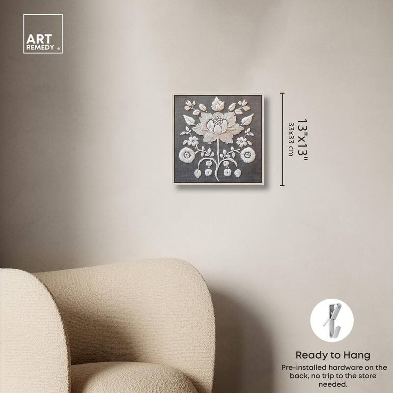 Stitched Symmetry II Canvas by Art Remedy