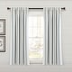 preview thumbnail 52 of 85, Lush Decor Farmhouse Stripe Yarn Dyed Cotton Window Curtain Panel Pair 63" x 42" - Blue