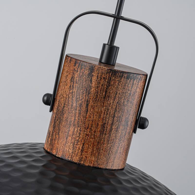 Starsky Modern 11.81in./15.75in.Dome Pendant Light with Hammered Shade