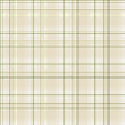 Galerie Wallcoverings Kitchen Recipes Traditional Plaid Design Vinyl on Non-woven Matte Wallpaper Roll