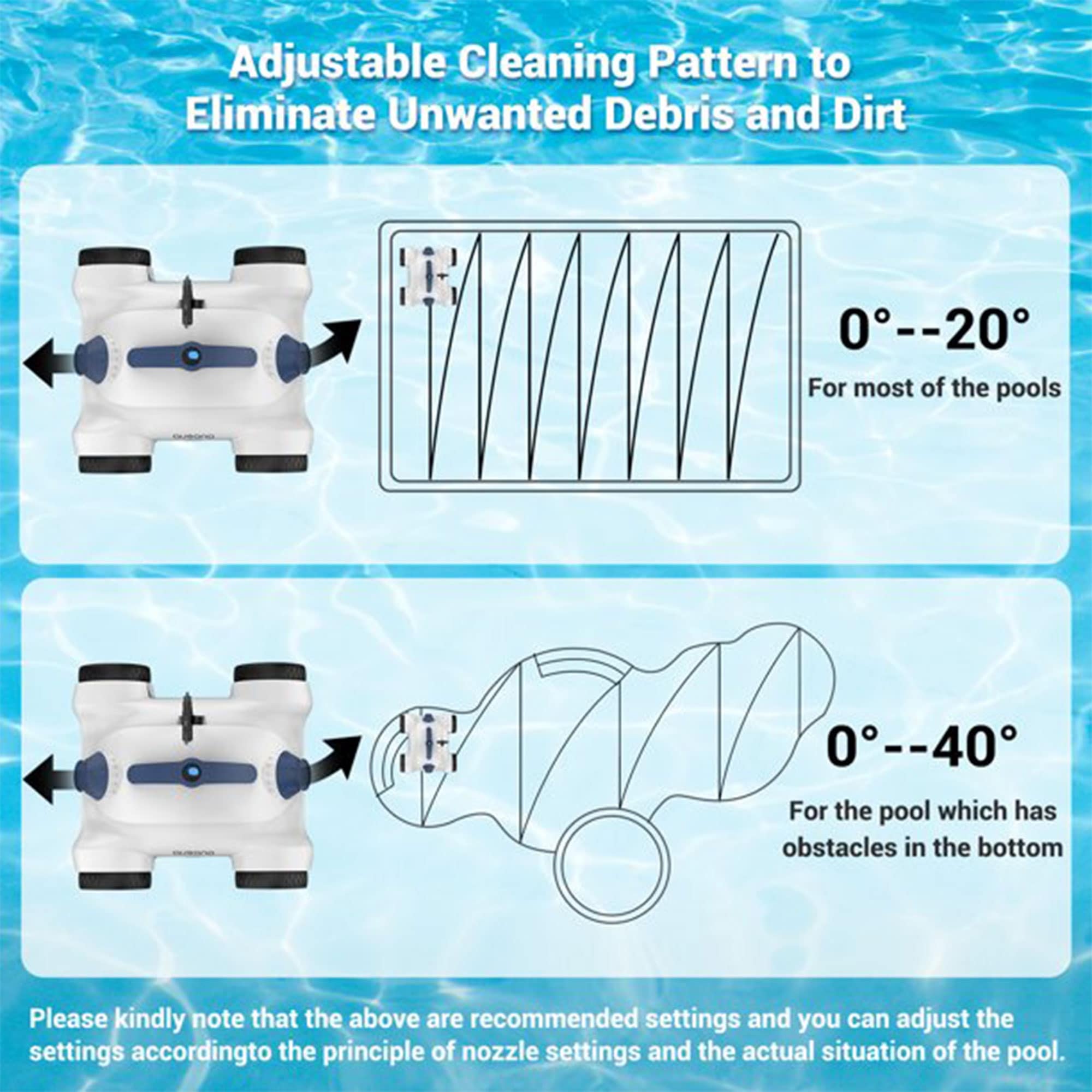 Ausono Dual Drive Powerful Automatic Robotic Above Ground Swimming