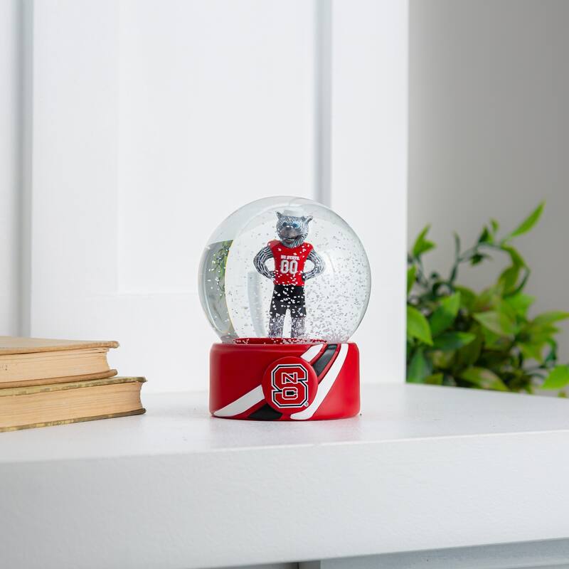 North Carolina State University 5 in. Glass Tabletop Snow Globe