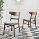 preview thumbnail 9 of 55, Idalia Mid-Century Modern Dining Chairs (Set of 2) by Christopher Knight Home - N/A Mint/Walnut