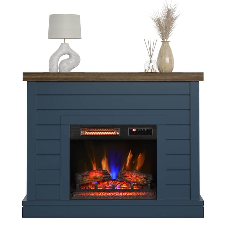duraflame® Shiplap Wall Mantel Electric Fireplace