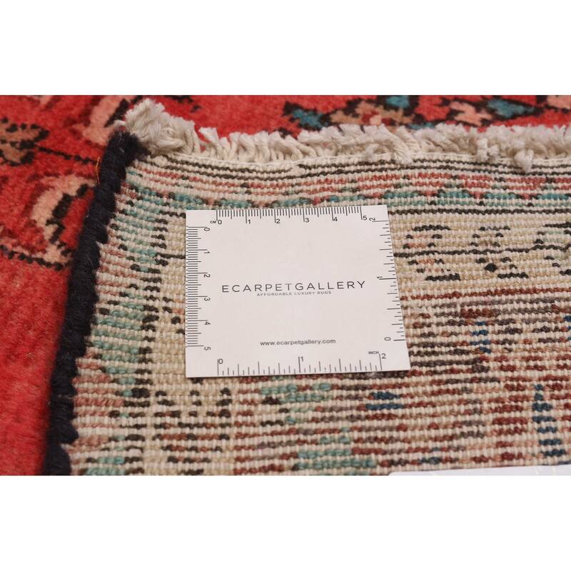 ECARPETGALLERY Hand-knotted Andelz Red Wool Rug - 4'11 x 11'10