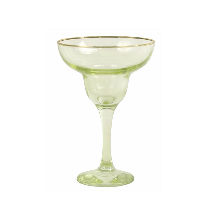 viva by VIETRI Rainbow Yellow Margarita Glass