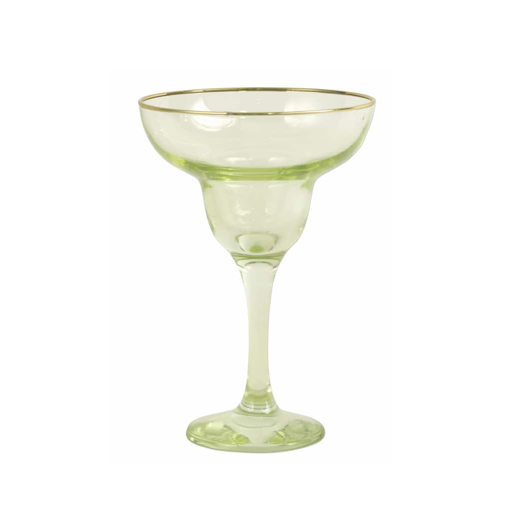 viva by VIETRI Rainbow Yellow Margarita Glass