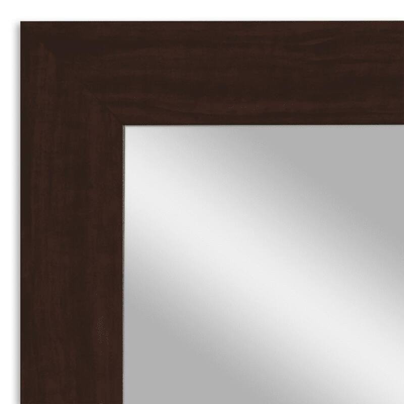 Frame My Mirror Walnut Framed Vanity Mirror, Pendleton Design