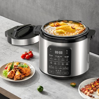 Electric pressure cooker, 16-in-1 function, with display screen