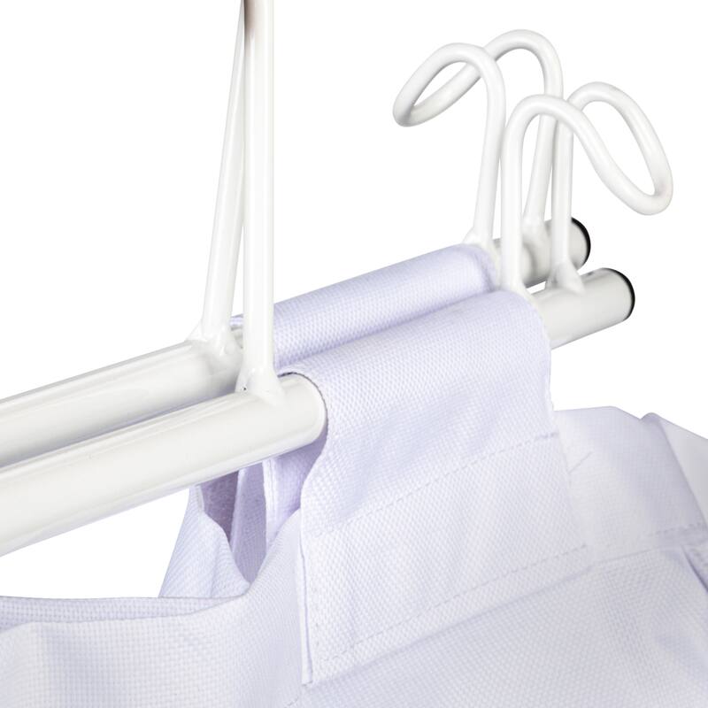 Household Essentials Rolling Laundry Hamper with Velcro Fasteners