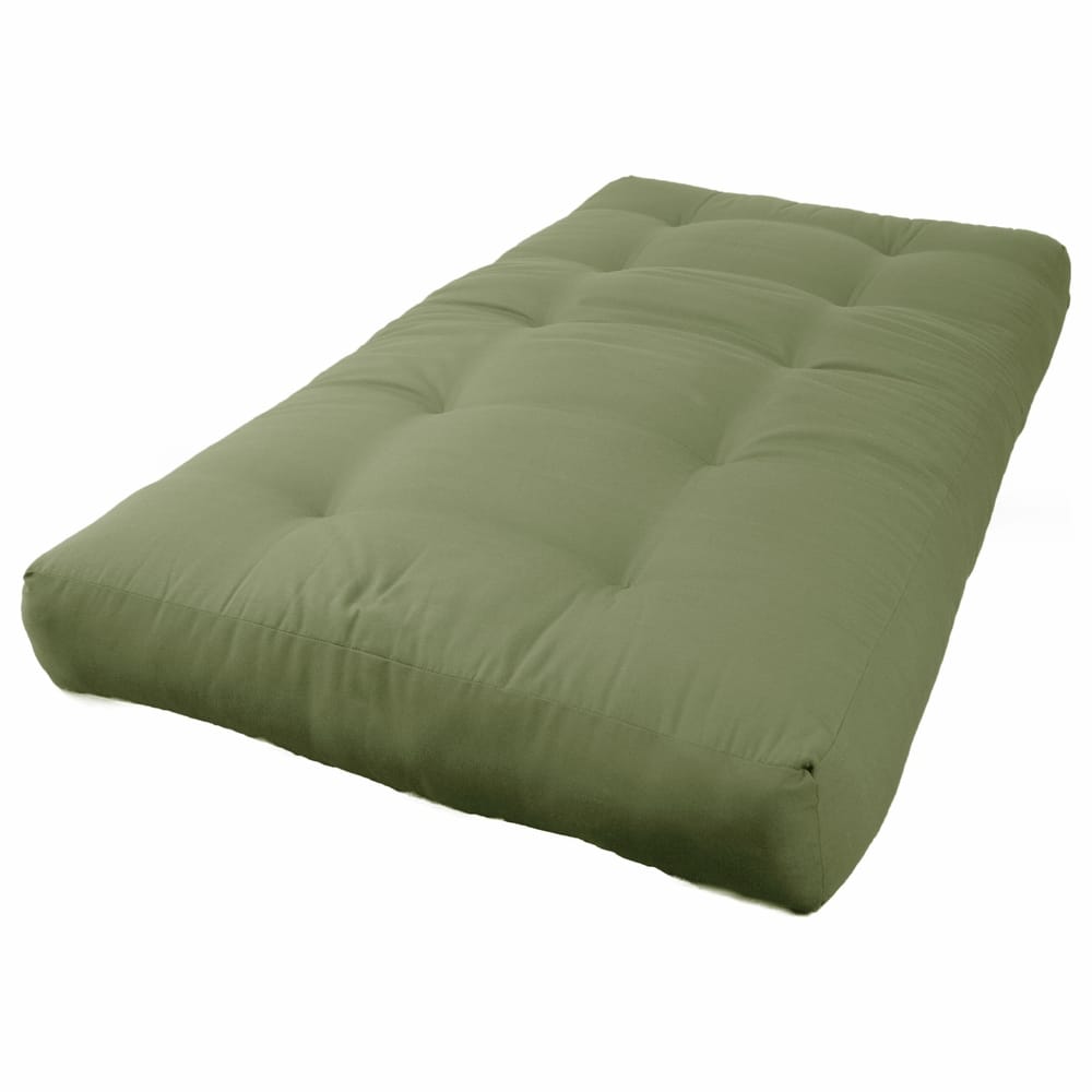 8-inch Thick Twill Futon Mattress (Twin, Full, or Queen)