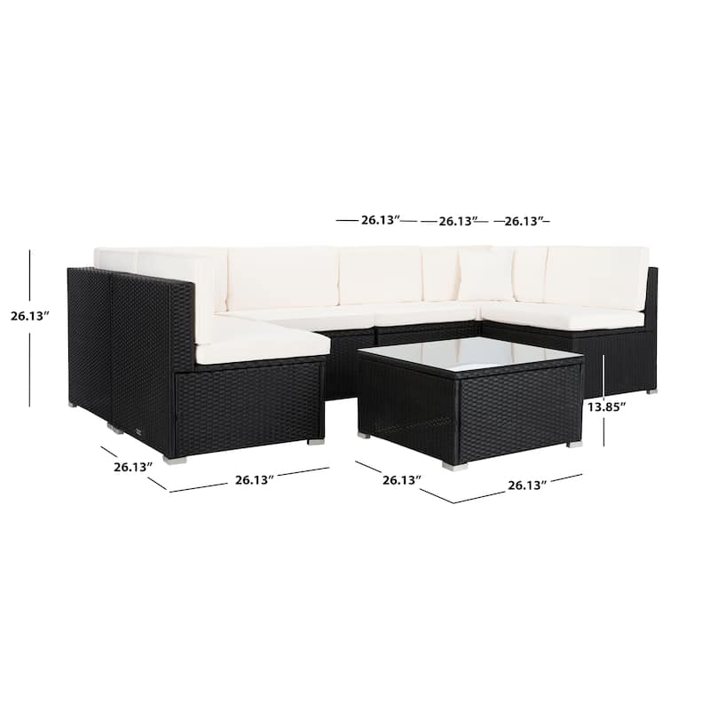 SAFAVIEH Outdoor Living Diona Patio Sectional Set