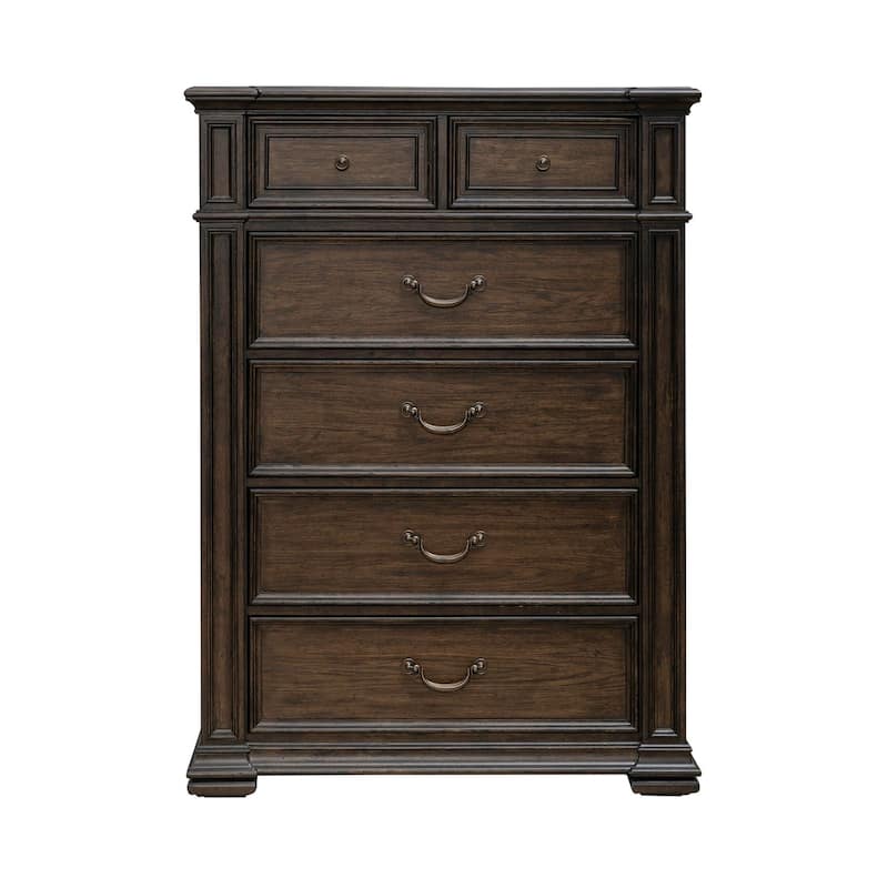 Liberty Furniture Provence Park Shelter Bed, Dresser & Mirror, Chest, Night Stand - King or Queen