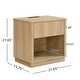 preview thumbnail 4 of 10, Christopher Knight Home - Suzie Modern Nightstand with Built-in Outlet & USB Port, Storage Drawer, and Charging Station