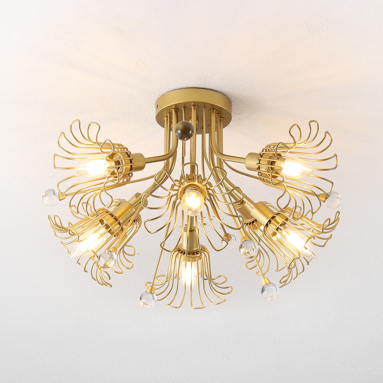 Shabby chic flush mount lighting top