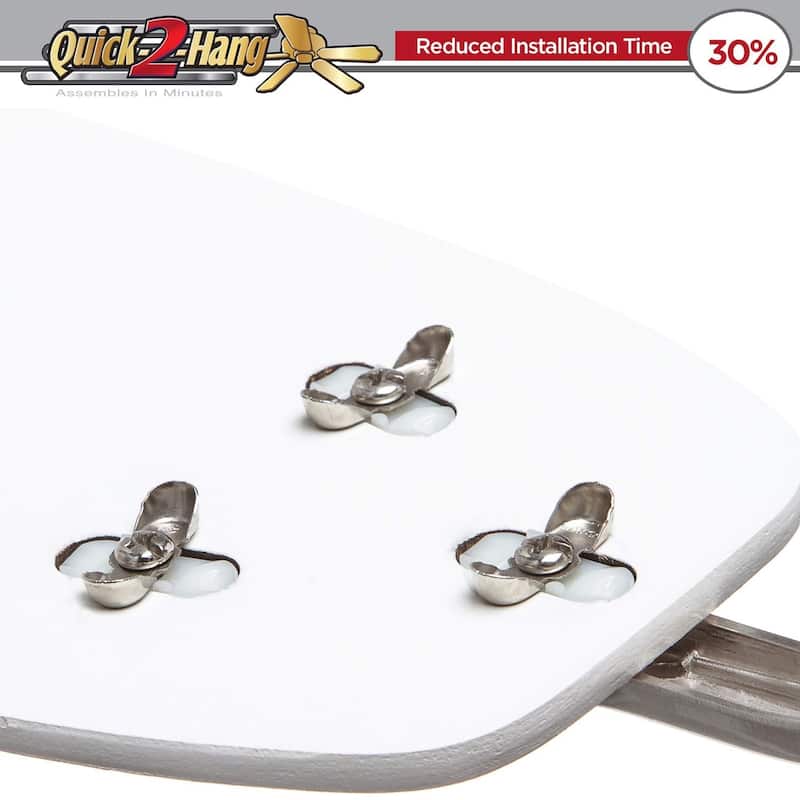 52" Honeywell Glen Alden White LED Indoor Ceiling Fan with Light & Pull Chain