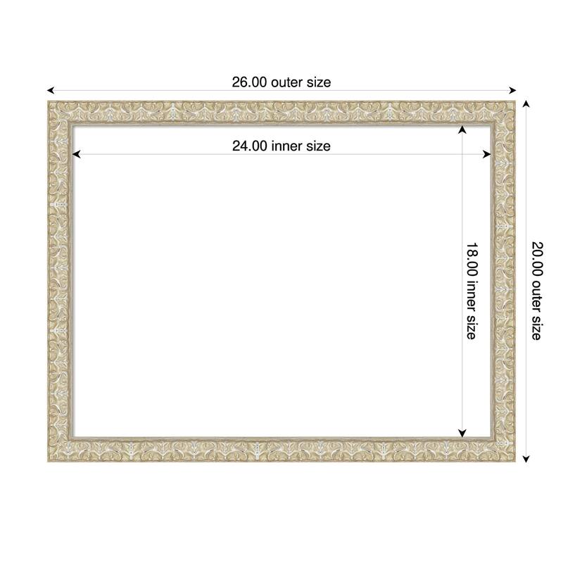 Lila Framed Dry Erase Magnetic Board - 26 x 20 in - Lila Silver