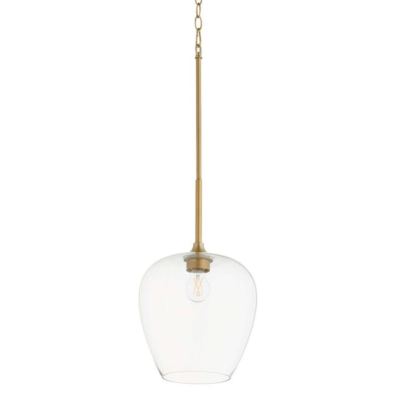 Quorum International 858 Veno 11" Wide Pendant - Aged Brass