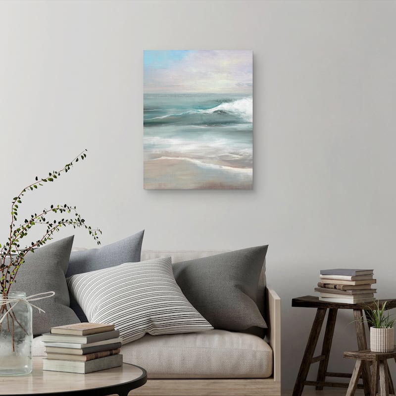 Coastal Blues by Liz Jardine Canvas Art Print