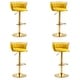preview thumbnail 35 of 155, Velvet Upholstered Adjustable Bar Stool Swivel Counter Chair Set of 2