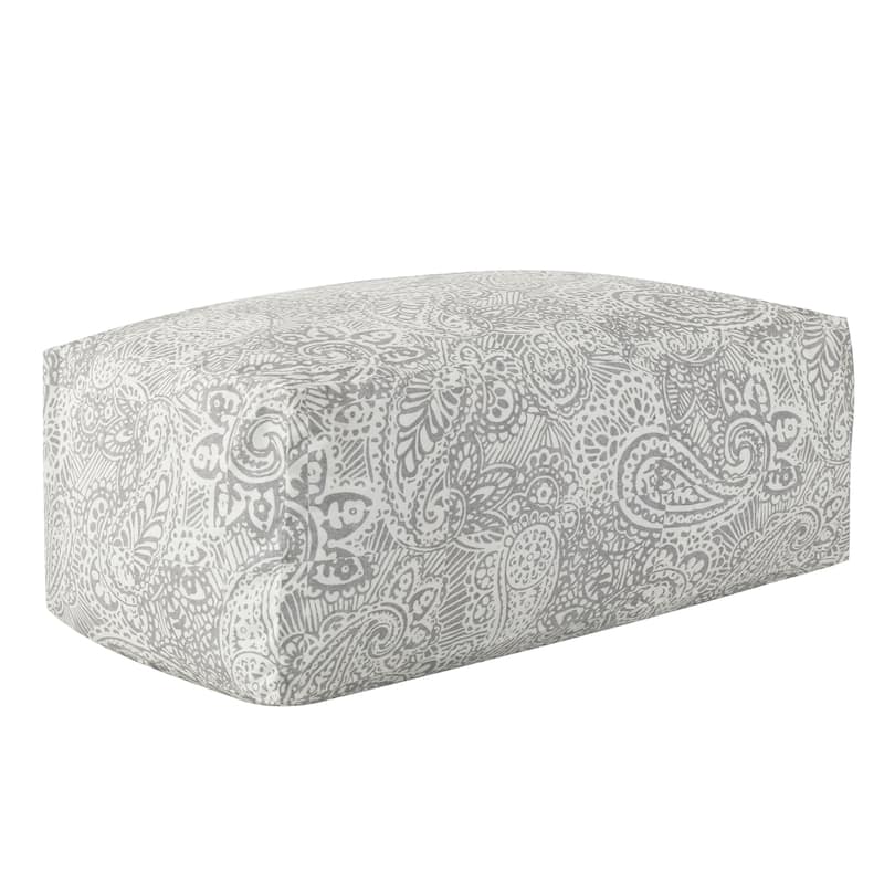 CraftPorch Glam 42 Inch Velvet Upholstered Pouf