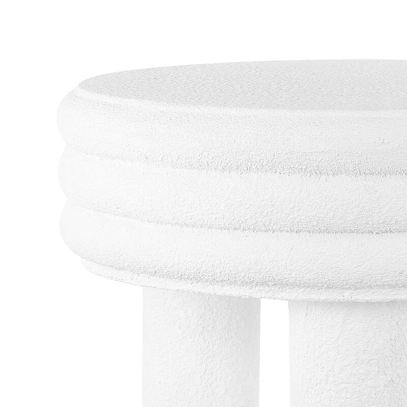 Evans 13.5" Contemporary Minimalist Curvy Low Accent Table , by JONATHAN Y