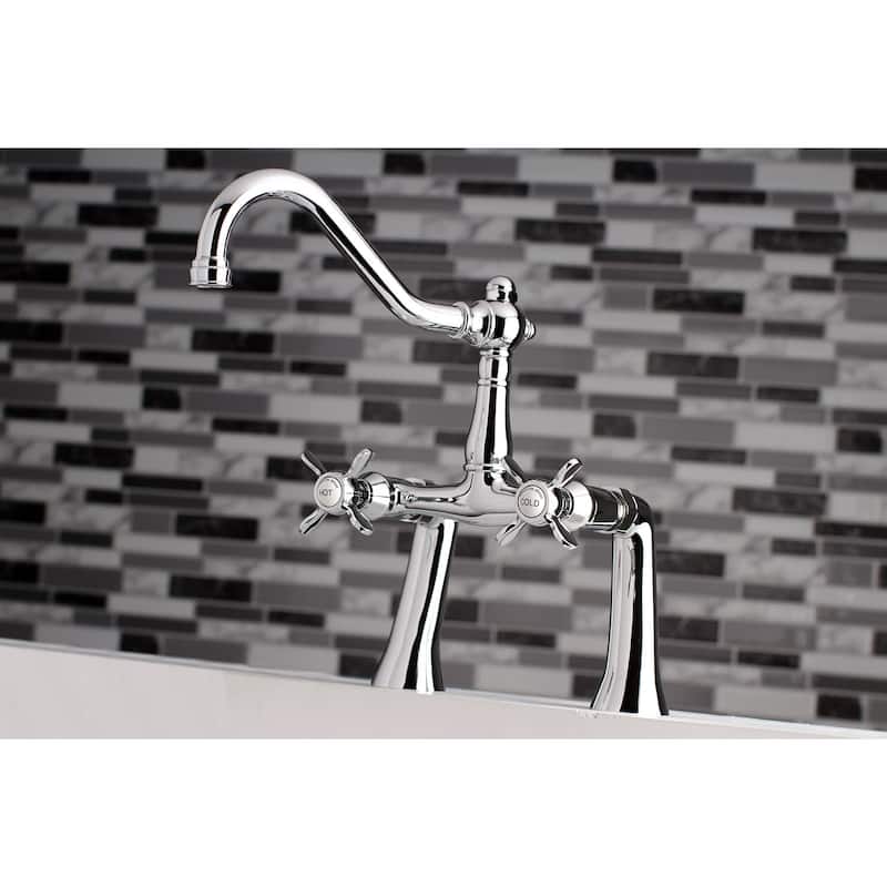 Kingston Brass Essex Deck Mounted Clawfoot Tub Filler