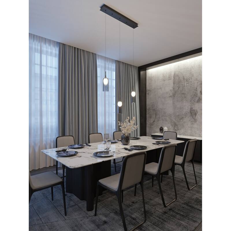 AFX KRNP08L30D1LNR3 Kiran 36" Wide LED Multi Light Pendant