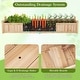preview thumbnail 18 of 19, Costway Wooden Raised Garden Bed Outdoor Rectangular Planter Box with - See Details
