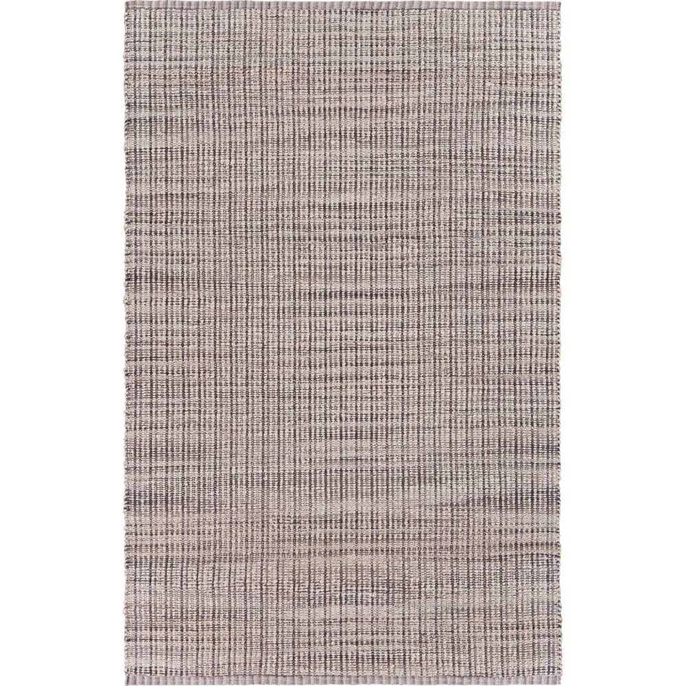Violet Farmhouse Checkered Hand-Woven Jute Indoor Area Rug by Sevita