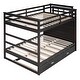 preview thumbnail 30 of 31, Wooden Full Bunk Bed wTwin Trundle, Storage Staircase, Guardrails