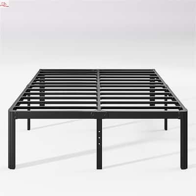 18 inch High Heavy Duty Metal Platform Bed Frame Queen Size with Round Corners