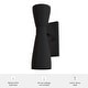 preview thumbnail 4 of 7, Hunter Zola Black 2-Light Wall Sconce - Bathroom, Bedroom, Dining Room, Hallway - Modern - Designer!