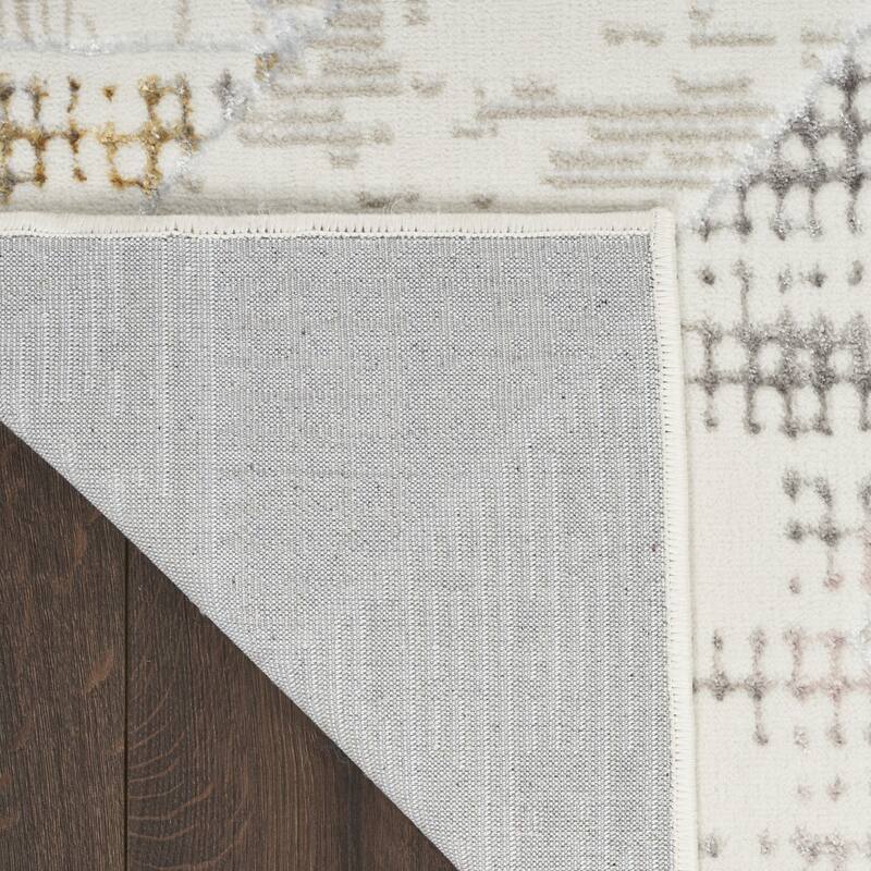 Cimu Power Loomed Abstract Modern Non Skid Stain Resistant Area Rug By HomeRoots
