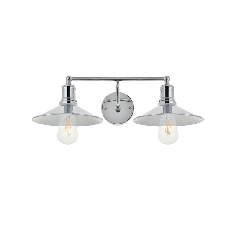 Nora Modern 2-light Wall Sconce with Flat Cone Shades