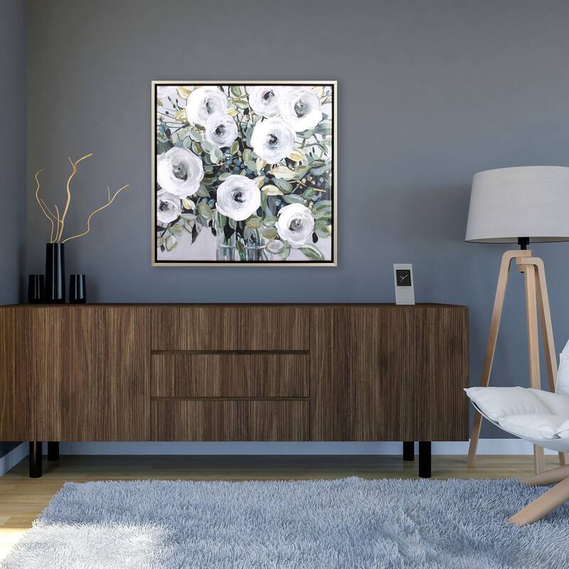 White Rose Parade - Giclee on Canvas