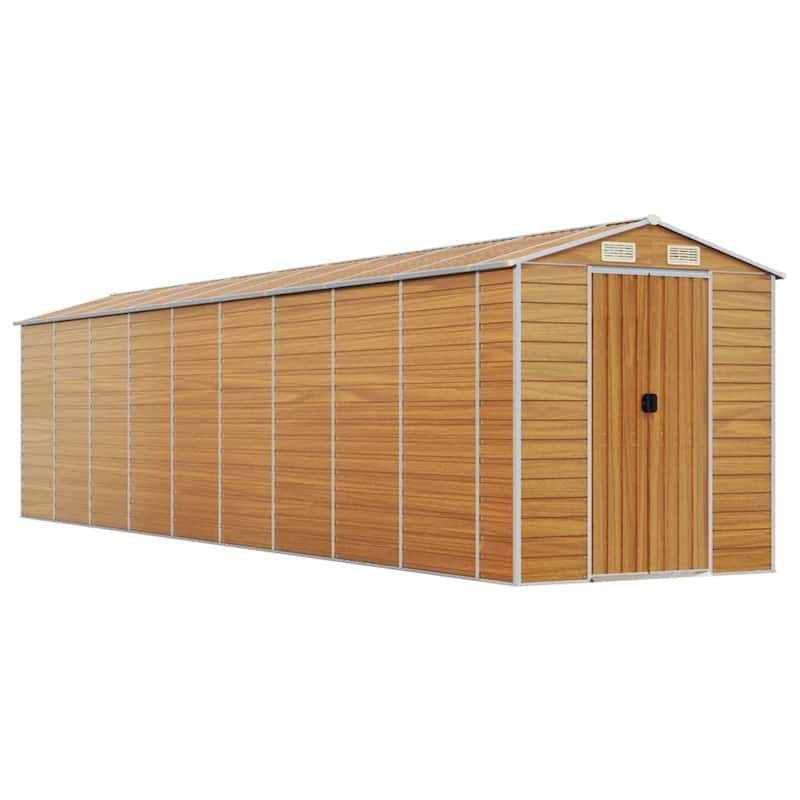 vidaXL Garden Shed Metal Outdoor Storage Shed Anthracite Galvanized Steel