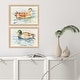 preview thumbnail 1 of 2, Paragon Water Duck Non-Glass Framed Art - Set of 2 2-piece Set