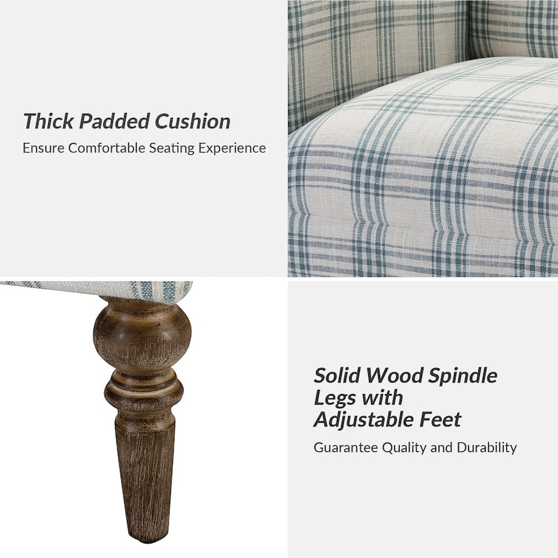 Mandan 29.5" Wide Traditional Accent Armchair with Solid Wood Legs Set of 2 by HULALA HOME