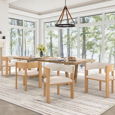 Upholstered Dining Chair Wooden Dining Chairs Set of 4 Modern Dining Room Chair for Kitchen Dining Room