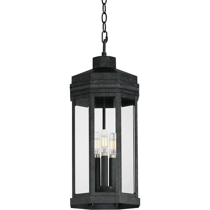 Maxim 30229CL Wright 3 Light 9" Wide Outdoor Mini Pendant - Black Patina