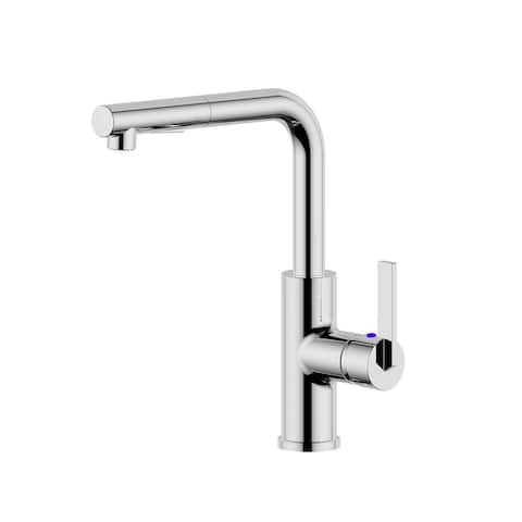Ultra Faucets Hena Collection Single-Handle Kitchen Faucet With Pull-out Spray