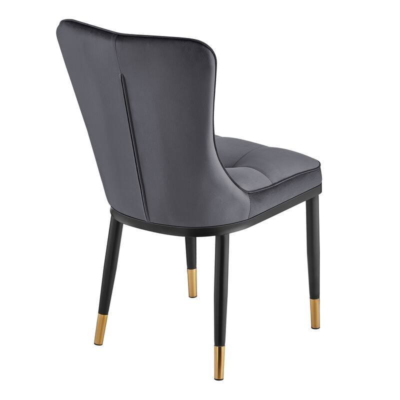 Modern Velvet Upholstered Dining Chairs, Set of 2/4 - 35.8"H x 18.9"W x 23.2"D