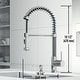 preview thumbnail 4 of 122, VIGO Edison 19" H Single Handle Pull-Down Sprayer Kitchen Faucet Set with Touchless Sensor