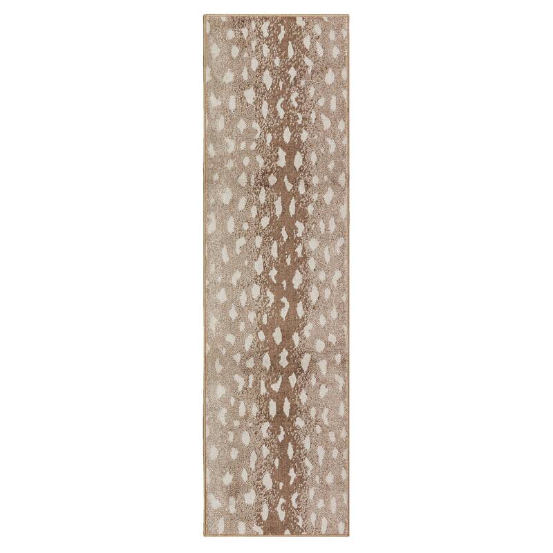 Mohawk Home Cascade Antelope Animal Print Area Rug - 2' 1" x 7' 6" - Beige