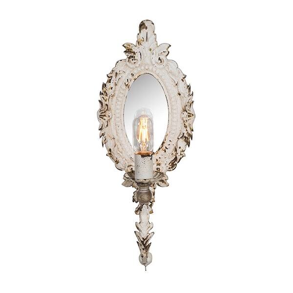 A B Home Antique Distressed White Wall Sconces Set Of 2 Overstock 25487071 Our stylish and affordable collection of sconces and wall sconces is an elegant way to light up your space.