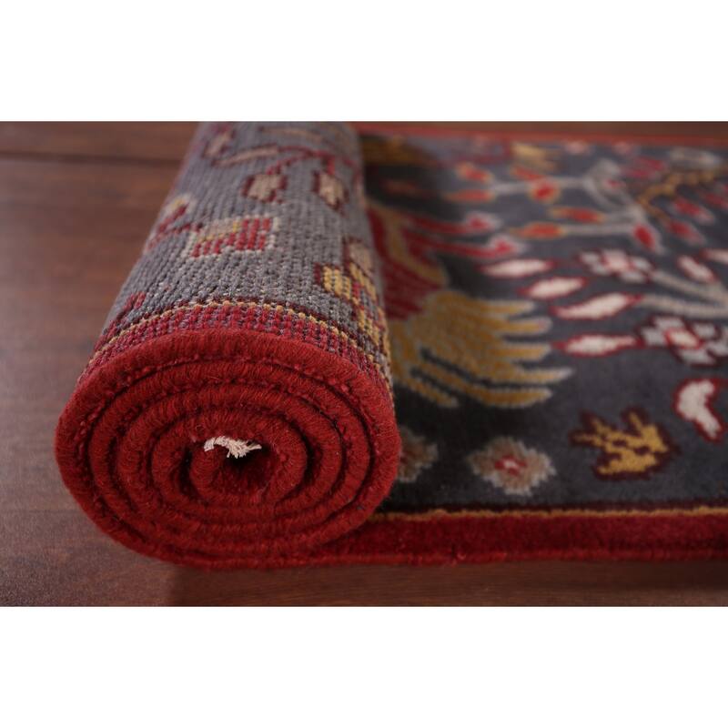 Animals Pictorial Ziegler Indian Runner Rug Handmade Wool Carpet - 2'5"x 7'11"