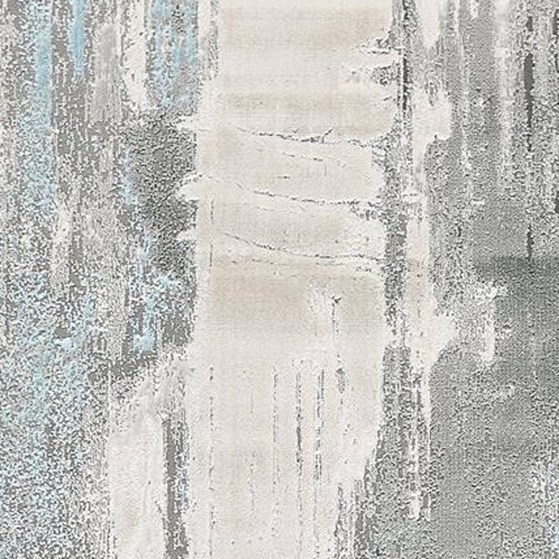 Zebuv Power Loomed Abstract Modern Stain Resistant Area Rug By HomeRoots - 94' X '34' X '0.39